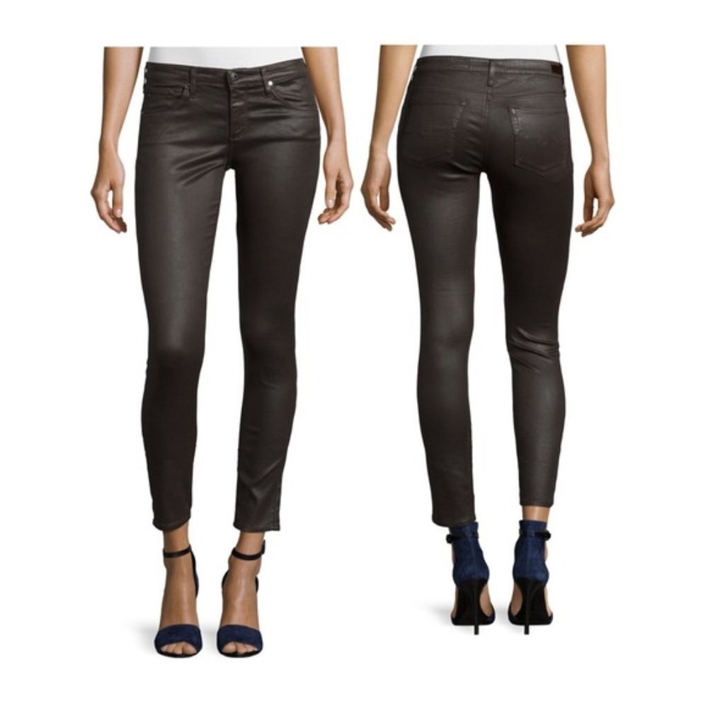 Adriano Goldshmeid Vintage Leatherette Ankle Pants